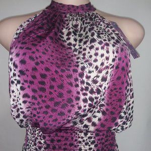 Women Leopard Halter Top Blouses